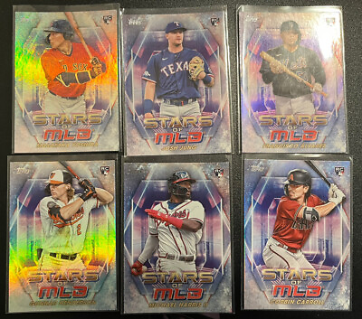 50% off 2023 Topps Series 1 amp; 2 Stars of the MLB Inserts amp; Chrome You Pick $0.99