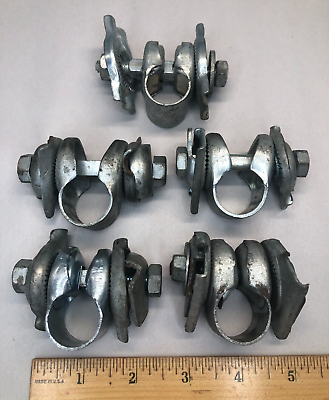 #ad Vintage Bicycle Seat Post Clamp Lot 5 Assembly Steel 7 8quot; 1 has Made in Japan $35.00