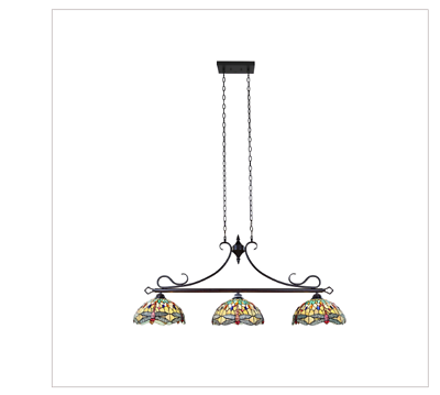 #ad CHLOE Lighting EMPRESS Dragonfly Tiffany Style Dark Bronze Island Pendant 48 $845.00
