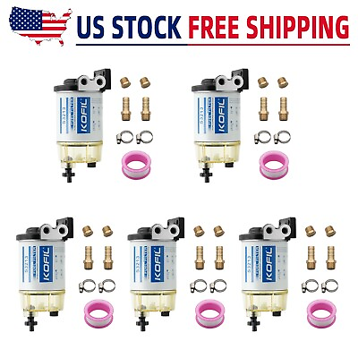 #ad 5 S3213 Fuel Filter Fuel Water Separator for Marine Outboard Motor Mercury Boat $114.70