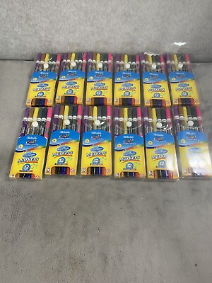 #ad LOT Of 12 12 Packs 2 IN 1 DOUBLE SIDED MARKERS WASHABLE 12 COLORS BROAD LINE $59.98