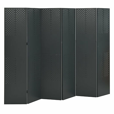 #ad Tidyard 6 Panel Folding Room Divider Steel Freestanding Room Partition P0S2 $401.26
