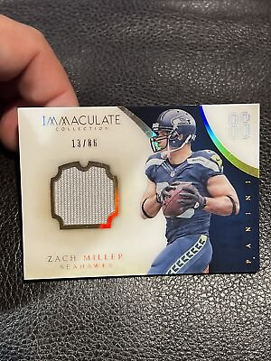 #ad 2014 Immaculate Collection Numbers Patch #47 Zach Miller Jersey 86 $7.99