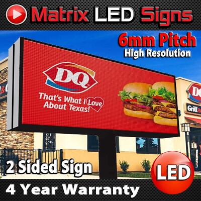 #ad LED Sign Outdoor Full Color 2 Sided LED Programmable Message Digital Sign P6 $4495.00
