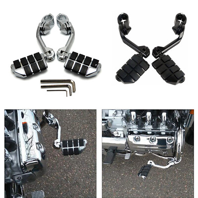 #ad Long Highway Pegs Motorcycle Foot Pedals Footrests for Harley 1.25quot; Harley Bar $35.15
