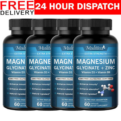 #ad Magnesium Glycinate 500mg High AbsorptionImproved SleepStress amp; Anxiety Relief $13.19