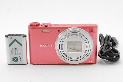 #ad 【Near MINT】 SONY Cyber−Shot DSC WX350 Pink Digital Camera 20x Optical JAPAN $179.99