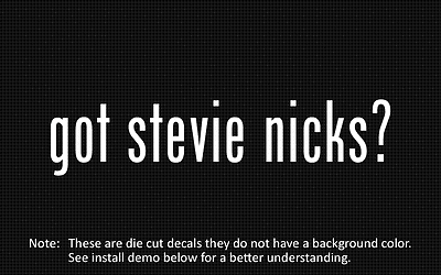 #ad 2x got stevie nicks? Sticker Die Cut Decal vinyl $4.99