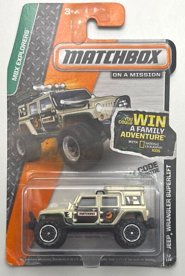 Matchbox MBX Explorers #52 Jeep Wrangler Superlift New on Card $5.99