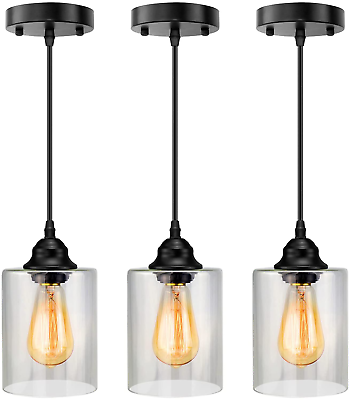 #ad Pendant Ceiling light hanging lamp Industrial Modern Vintage Lighting 3 Pack $44.49