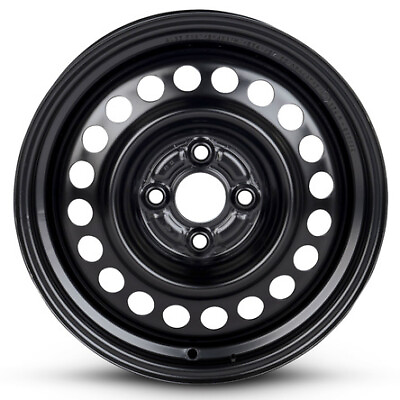 #ad New Wheel For 2009 Honda Fit 15 Inch Black Steel Rim $103.13