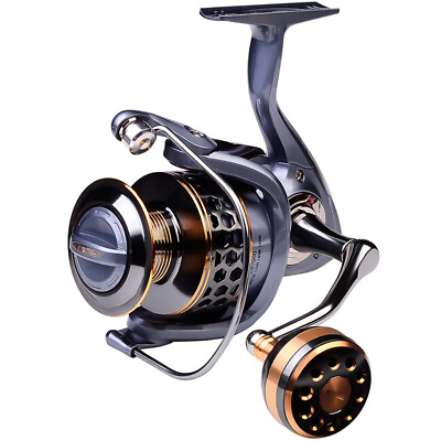 #ad Max Drag 22lb Spinning Fishing Reels 5.2:1 High Speed Saltwater Freshwater Reels $25.99