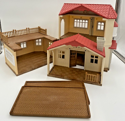 #ad Calico Critters Red Roof Country Home Dollhouse Play Set $40.00