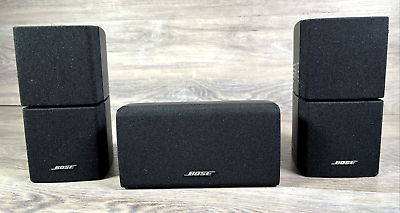 #ad 2 Bose Double Dual Cube Rotatable Speakers w Center Speaker for Surround Sound $149.99