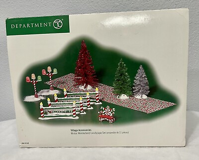 #ad Department 56 Winter Wonderland Landscape 11 Pc Set North Pole 56.53140 $50.00