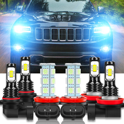 Para For faros delanteros LED Jeep Grand Cherokee 2014 2018 luz antiniebla. $39.64