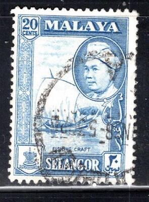 #ad MALAY STATES SELANGOR STRAITES ASIA STAMPS USED LOT 1615AA $2.15