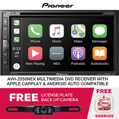 #ad Pioneer AVH 2550NEX Multimedia Receiver Apple CarPlay Free License Plate Camera $549.99