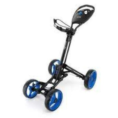 #ad SereneLife 4 Wheel Lightweight Folding Golf Push Cart w Foot Handle Brake $127.49