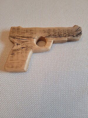 #ad Wooden Toy Handgun $9.00