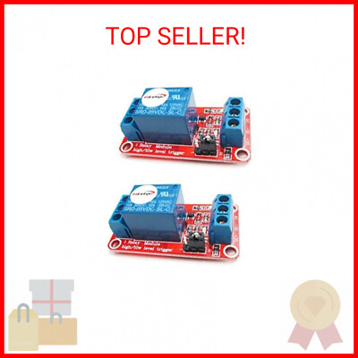 #ad HiLetgo 2pcs 5V One Channel Relay Module Relay Switch with OPTO Isolation High L $11.35