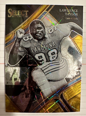 #ad 2023 Panini Select Draft LAWRENCE TAYLOR Gold Laser Prizm card UNC $1.75