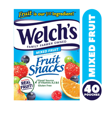 #ad Welch’s Fruit Snacks Mixed Fruit 0.8 oz 40 Count $9.80