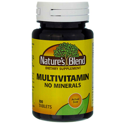 #ad Nature#x27;s Blend Multivitamin No Minerals Tablets 100 Ct $10.98