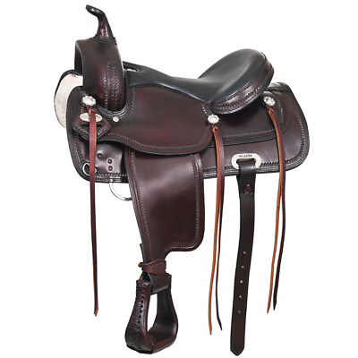 #ad 49HS Hilason Western Draft Horse Trail PleasureAmerican Leather Saddle $594.95