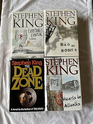 #ad Lot of 4 Stephen King Hearts In Atlantis Bag Of Bones Everything’s Eventual $19.76