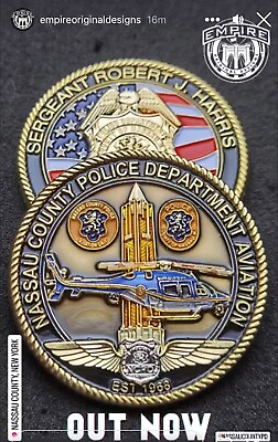 Nassau County Police Aviation Memorial Challenge Coin Not NYPD $20.00