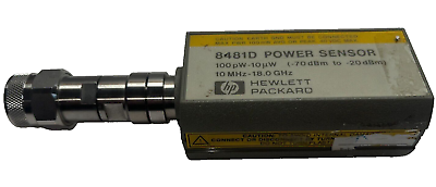 #ad HP 8481D Power Sensor 10MHz to 18GHz 100pW to 10uW 70dBm to 20dBm $250.00