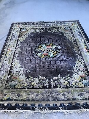 #ad 8#x27; x 10#x27; Chinese Aubusson Oriental Rug 100% Silk Needs Cleaning $800.00