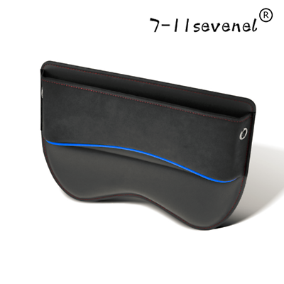 #ad W Charging Port Leather Car Seat Crevice Storage Box Gap Pocket Phone Organizer $37.75