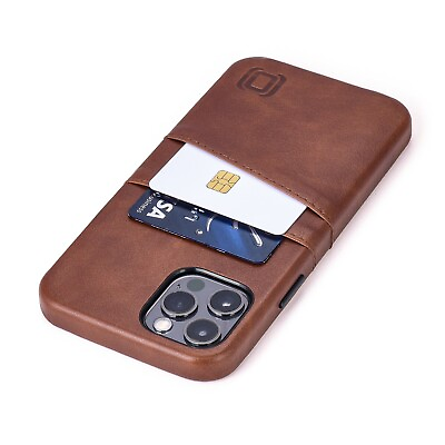 Dockem iPhone 12 amp; 12 Pro Wallet Case: Magnetic Mounting 2 Card Holder Slots $17.99