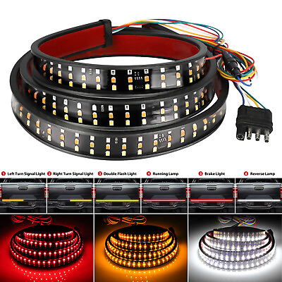 #ad 60quot; Inch LED Strip Truck Tailgate Light Bar Sequential Signal Reverse Brake Lamp $15.98