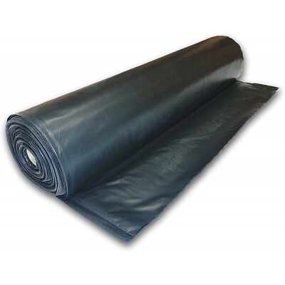 #ad Vapor Barrier Supply Poly Cover Black Polyethylene Plastic Sheeting $39.99