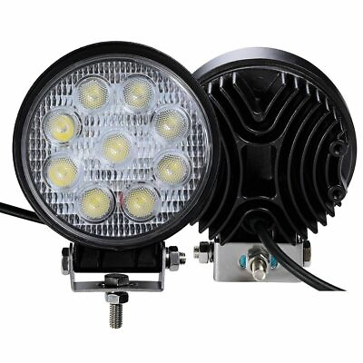 2X 4quot; Round LED Spot Light Pod Work Flood Driving Fog Lamp Offroad 4WD ATV Truck $16.99
