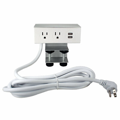 #ad 10ft Desk Mounted Dual 3.5Amp USB Quick Charge and Power Center $55.00