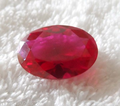#ad 13X18 mm Natural Pigeon Blood Red Ruby 13.76 ct Oval Faceted Cut VVS Loose Gems $16.37