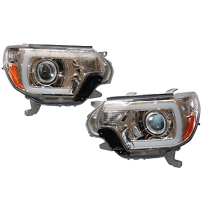 #ad For Toyota Tacoma 2012 2015 Chrome LED DRL Projector Headlights Lamp $175.00
