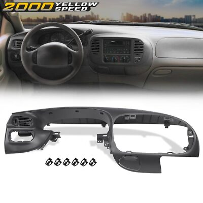 #ad Dashboard Bezel Fit For 1997 2003 Ford F 150 Expedition Instrument Dash Pad Gray $101.81