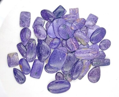 #ad Purple Charoite Natural Loose Gemstones Natural Russian Charoite Cabochon 72689 $234.31