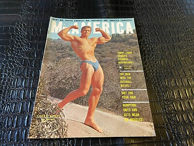 #ad FEBRUARY 1962 MR MISTER AMERICA bodybuilding magazine LARRY SCOTT $24.99