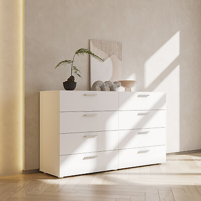 #ad 8 Drawer Dresser for Bedroom Wood Storage Cabinet Chest of Drawer Organizer $179.99