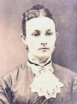 #ad Antique Civil War Era Tintype Photograph Very Beautiful Young Woman $52.50