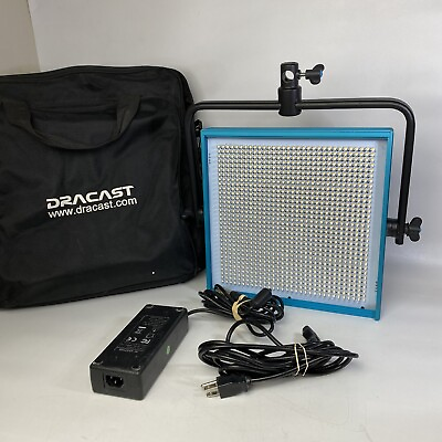 #ad Dracast Pro Series LED1000 Daylight LED Video Light Panel V amount Tested Works $189.99