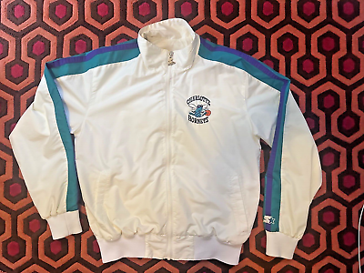 #ad Genuine Vintage Charlotte Hornets 80#x27;s 90#x27;s Warm Up Windbreaker Suit NBA M $488.00