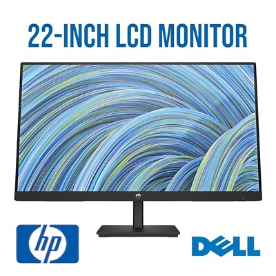 #ad HP Dell 22inch 1080P FHD LCD Gaming Office Media LCD Widescreen Monitor w VGA $59.88