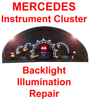 #ad Mercedes S430 Speedometer Instrument Gauge Cluster Backlight Back Light REPAIR $149.00
